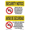 thumbnail image 1 of SignMission OS-SN-D-35-L-11524 OSHA Security Notice Sign - Drug Use Reported Bilingual, 1 of 5