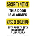 thumbnail image 1 of SignMission OS-SN-D-35-L-11651 OSHA Security Notice Sign - This Door is Alarmed Bilingual, 1 of 5