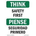thumbnail image 1 of SignMission OS-TS-A-1824-L-11862 18 x 24 in. OSHA Think Sign - Bilingual, 1 of 6