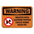 thumbnail image 1 of SignMission OS-WS-A-1824-L-12436 18 x 24 in. OSHA Warning Sign - Treated with Cayenne Pepper with Symbol, 1 of 6