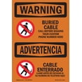 thumbnail image 1 of SignMission OS-WS-A-1824-L-12511 18 x 24 in. OSHA Warning Sign - Buried Cable Call Before Digging Bilingual, 1 of 6