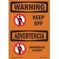thumbnail image 1 of SignMission OS-WS-A-1824-L-12653 18 x 24 in. OSHA Warning Sign - Keep Off, 1 of 6