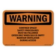 thumbnail image 1 of SignMission OS-WS-D-35-L-11959 OSHA Warning Sign - Grain Bin Silo Safety, 1 of 5