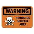 thumbnail image 1 of OSHA WARNING Sign - Herbicide Storage Area | Decal | Protect Your Business, Construction Site, Warehouse & Shop Area | Made in the USA, 1 of 5