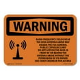 thumbnail image 1 of SignMission OS-WS-D-35-L-12365 OSHA Warning Sign - Radio Frequency Fields Near with Symbol, 1 of 5