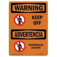 thumbnail image 1 of OSHA WARNING Sign - Keep Off | Decal | Protect Your Business, Construction Site, Warehouse & Shop Area | Made in the USA, 1 of 5