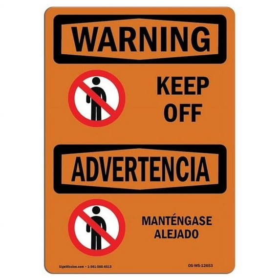 OSHA WARNING Sign - Keep Off | Decal | Protect Your Business, Construction Site, Warehouse & Shop Area | Made in the USA