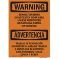 thumbnail image 1 of SignMission OS-WS-D-35-L-12808 OSHA Warning Sign - Renovation Work Do Not Enter Work Area, 1 of 5