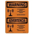 thumbnail image 1 of OSHA WARNING Sign - Rf Microwave Energy Controlled Area Custom | Decal | Protect Your Business, Work Site, Warehouse & Shop Area | Made in the USA, 1 of 5