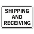 thumbnail image 1 of SignMission  OSHA Aluminum Sign - Shipping & Receiving Warehouse Sign, 1 of 1