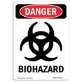 thumbnail image 1 of SignMission  OSHA Danger Sign - Portrait Biohazard, 1 of 1