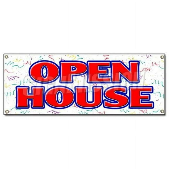 SignMission  Open House Banner Sign