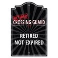 thumbnail image 1 of SignMission P-1014-RET-Crossing-Guard 10 x 14 in. Plastic Sign - Retired Crossing Guard, 1 of 3