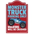 thumbnail image 1 of SignMission P-1117 Monster Truck Parking Monster Truck Parking Novelty Sign, 1 of 5