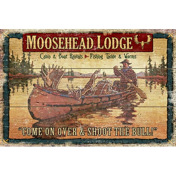 SignMission P-1117 Moosehead Lodge 17 in. Moosehead Lodge Novelty Sign