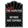 thumbnail image 1 of SignMission P-1117-RET-Fire-Inspector 11 x 17 in. Plastic Sign - Retired Fire Inspector, 1 of 3