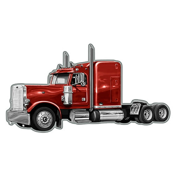 SignMission P-1117 Semi Truck 17 in. Semi Truck Trucker Novelty Sign