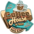 thumbnail image 1 of SignMission P-1414 Best Coffee in Town Best Coffee in Town Novelty Sign, 1 of 1