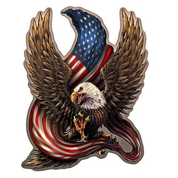 SignMission P-1414 Patriotic Eagle 14 in. Patriotic Eagle Novelty Sign