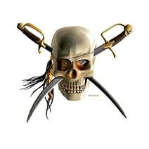 SignMission P-1414 Pirate Skull 14 in. Pirate Skull Novelty Sign
