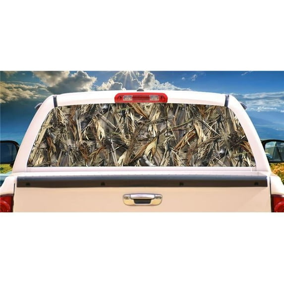 SignMission P-16-Drt Window Graphic Truck View Thru Vinyl Decal - Drt Rear