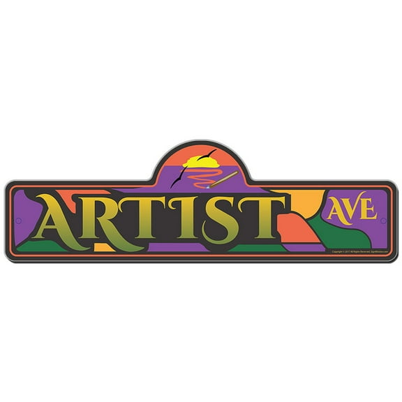 SignMission P-618 Artist 18 x 6 in. Artist Street Sign