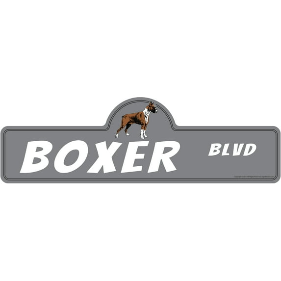 SignMission P-618 Boxer 18 in. Boxer Street Sign