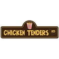 thumbnail image 1 of Chicken Tenders Street Sign | Indoor/Outdoor | Funny Home Décor for Garages, Living Rooms, Bedroom, Offices | SignMission personalized gift, 1 of 5