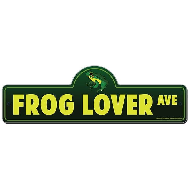 SignMission P-618 Frog Lover 18 x 6 in. Frog Lover Street Sign ...