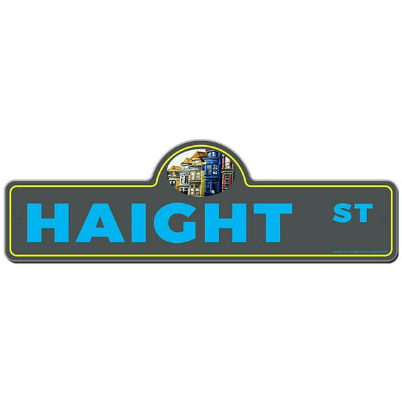SignMission P-618 Haight 18 x 6 in. Street Sign - Haight