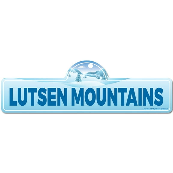 SignMission P-618 Lutsen Mountains 6 x 18 in. Street Sign - Lutsen Mountains