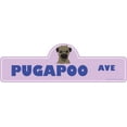 thumbnail image 1 of Pugapoo Street Sign | Indoor/Outdoor | Dog Lover Funny Home Décor for Garages, Living Rooms, Bedroom, Offices | SignMission personalized gift | 18" Wide, 1 of 5