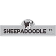 thumbnail image 1 of Sheepadoodle Street Sign | Indoor/Outdoor | Dog Lover Funny Home Décor for Garages, Living Rooms, Bedroom, Offices | SignMission personalized gift | 18" Wide, 1 of 5