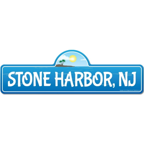 SignMission P-618 Stone Harbor Nj Stone Harbor, NJ New Jersey Beach Street Sign