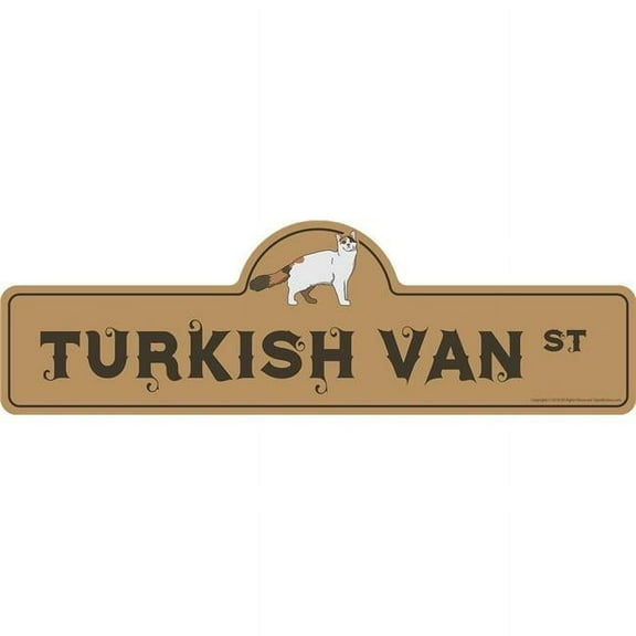 SignMission P-618 Turkish Van 18 in. Turkish Van Street Sign