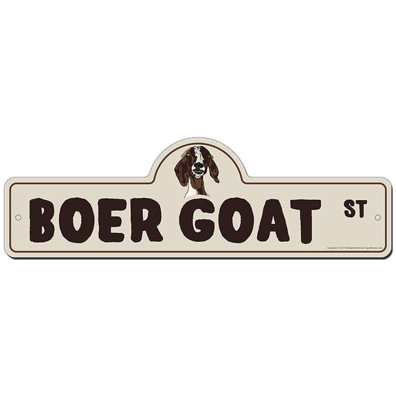 SignMission P-720 Boer Goat Boer Goat Street Sign