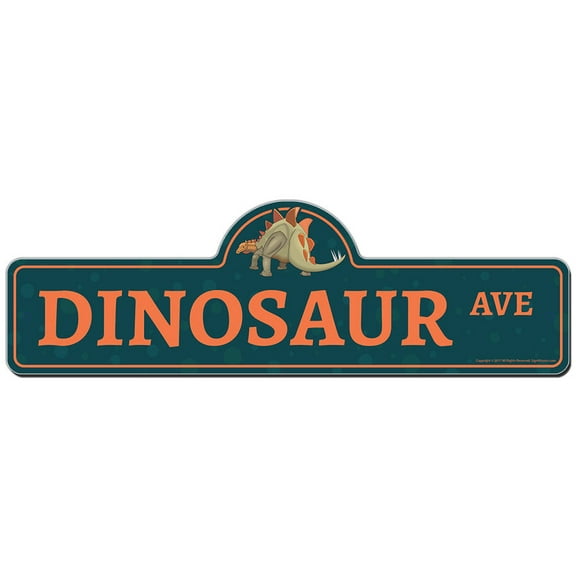 SignMission P-720 Dinosaur Dinosaur Street Sign