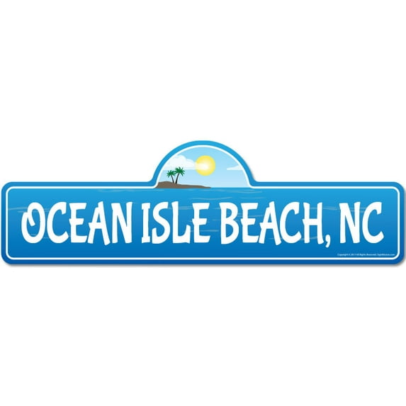 SignMission P-720 Ocean Isle Beach Nc Ocean Isle, NC North Carolina Beach Street Sign
