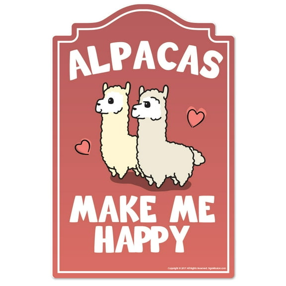 SignMission P-812 Alpacas Alpacas Novelty Sign