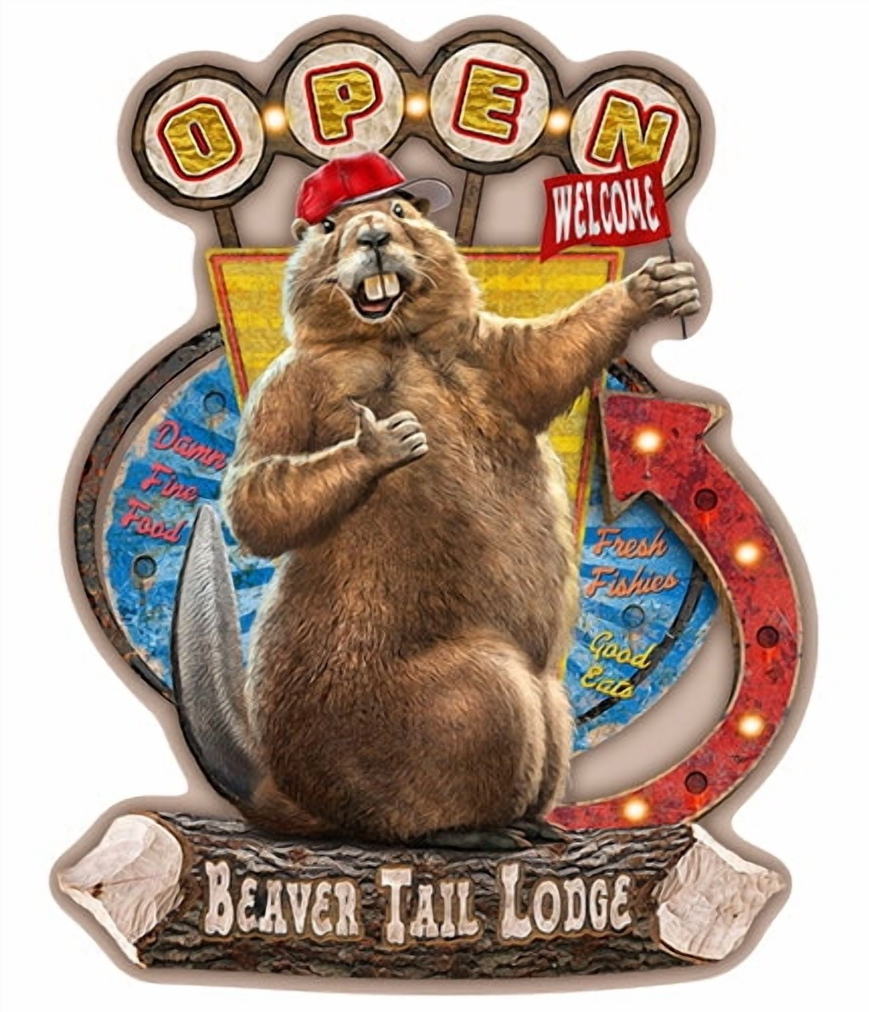 SignMission P-812 Beaver Tail Lodge Welcome to Beaver Tail Lodge ...