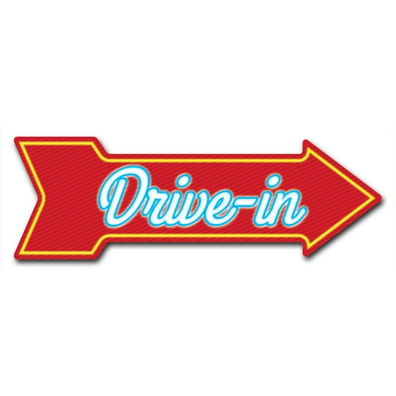 SignMission P-ARROW-999887 6 x 18 in. Wide Drive In Arrow Sign