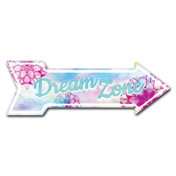 SignMission P-ARROW-999890 6 x 18 in. Wide Dream Zone Arrow Sign