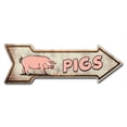 thumbnail image 1 of SignMission P-ARROW10-999675 10 x 30 in. Wide Pigs Arrow Sign, 1 of 2