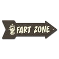 thumbnail image 1 of SignMission P-ARROW10-999874 10 x 30 in. Wide Fart Zone Arrow Sign, 1 of 2