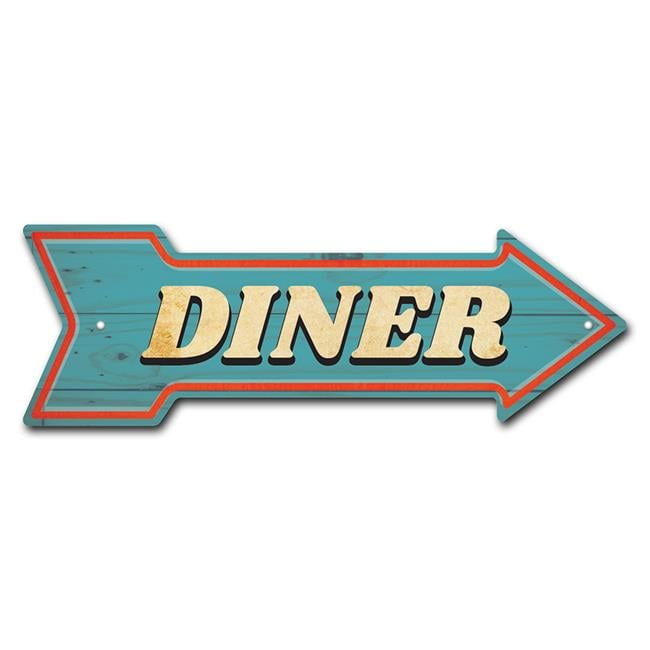 SignMission P-ARROW10-999892 10 x 30 in. Wide Diner Arrow
