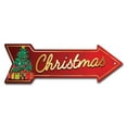 thumbnail image 1 of SignMission P-ARROW10-999915 10 x 30 in. Wide Christmas Arrow Sign, 1 of 2