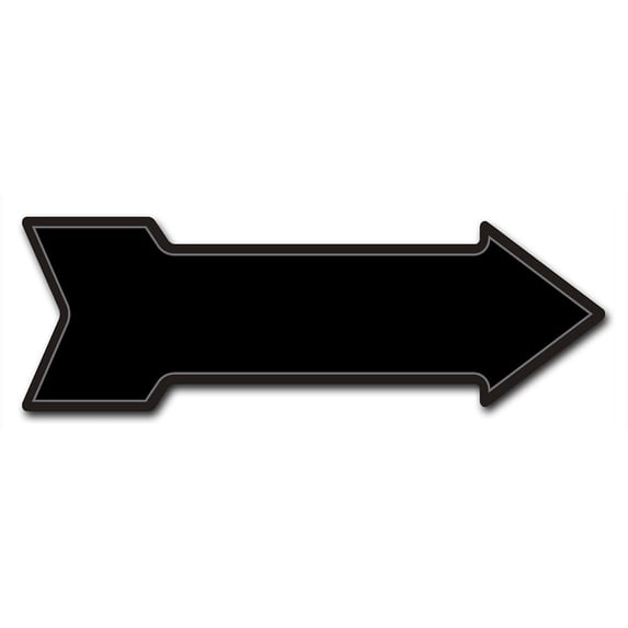 SignMission P-ARROW10-999942 30 in. Black Arrow Sign