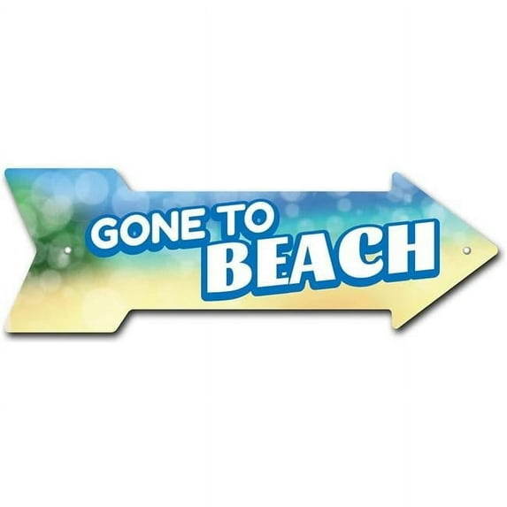 SignMission P-ARROW12-999840 36 in. Gone to Beach Arrow Sign