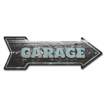 SignMission P-ARROW12-999855 36 in. Garage 2 Arrow Sign
