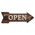 thumbnail image 1 of Open  Arrow Sign | Indoor/Outdoor | Direction Arrow Sign Funny Home Décor for Garages, Living Rooms, Bedroom, Offices | SignMission personalized gift | 24" Wide, 1 of 2
